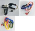 Series of glazed ceramic chain links, Each link 10cm