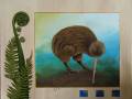 Kiwi with Fern - 50cmx40cm