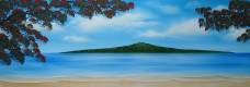 Rangitoto Island View - 30cmx90cm